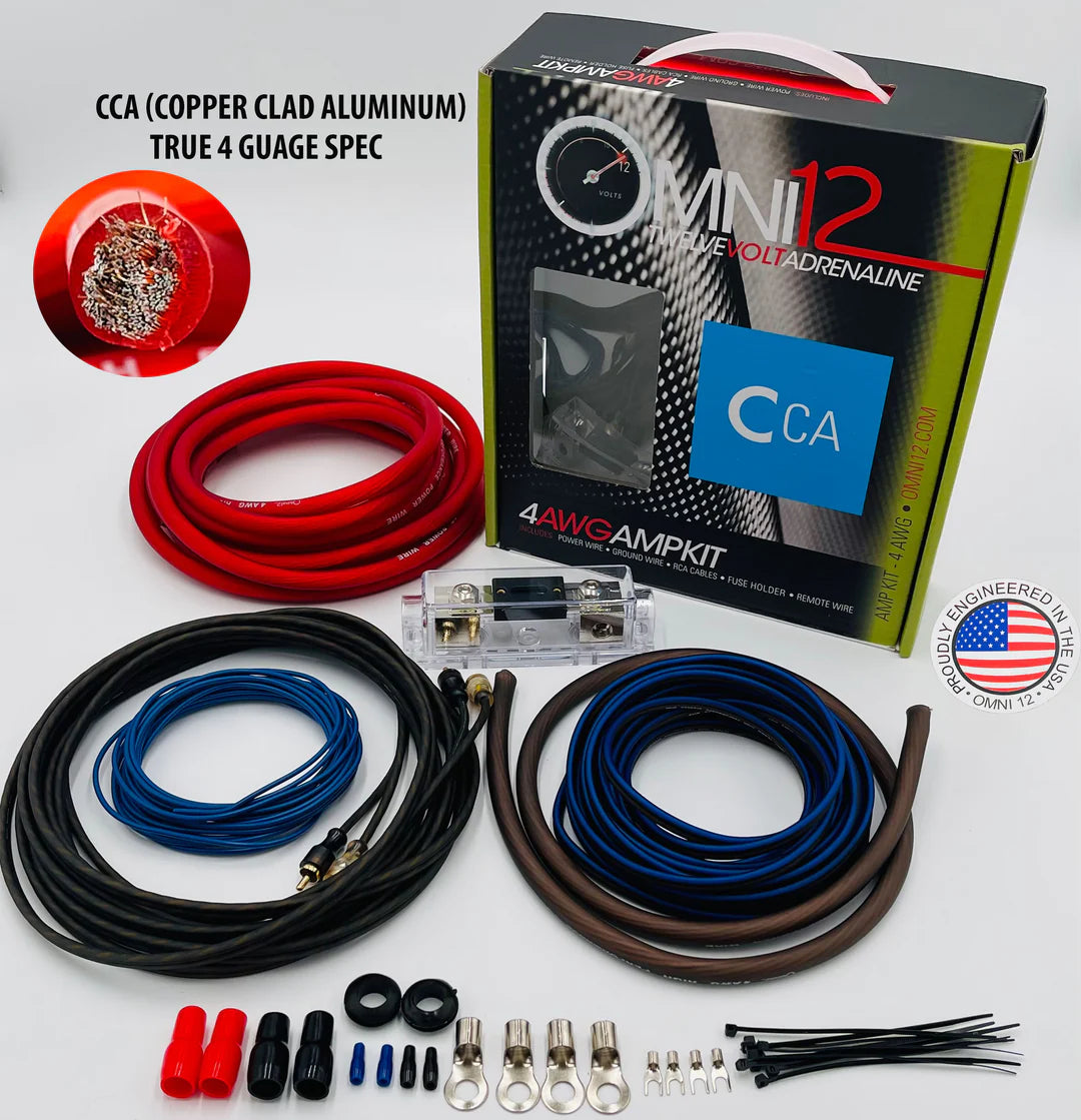 OMNI 12 4 GAUGE AMP KIT CCA