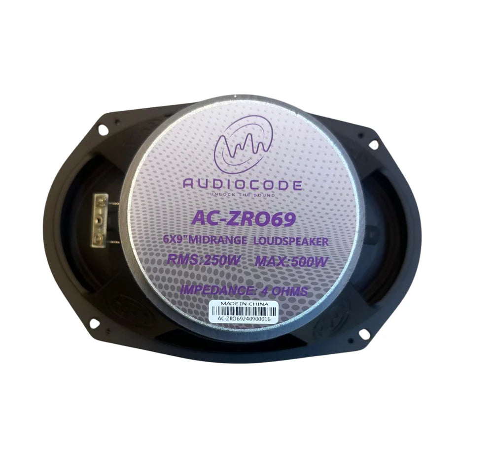 Audio Code AC-ZRO69 6"x9" 250W RMS Midrange Speaker with Bullet (Single)