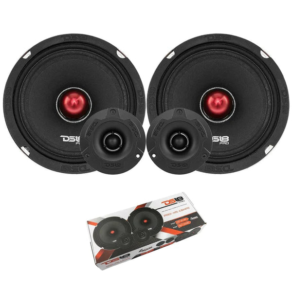 DS18 PRO-X6.4BMPK 840W 6.5" Midrange Speaker + 1" Voice Coil Tweeter