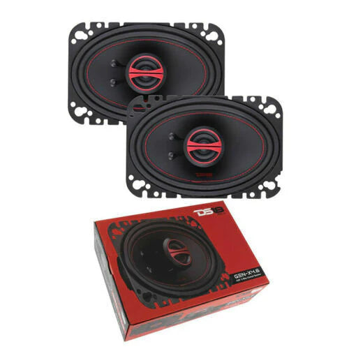 DS18 Car Audio 4x6" 2 Way Coaxial Speaker Pair 270W 4 Ohm Dome Tweeter GEN-X4.6
