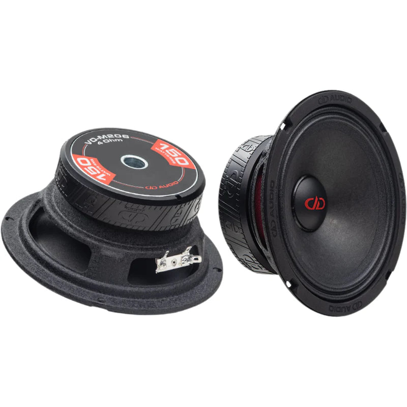 DD Audio VO-M 200 Series / VO-M206-S4 6.5" 150W RMS 4-OHM SVC Mid-Range Speaker