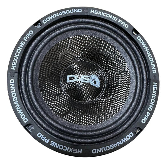 Down4Sound Hexicone PRO 6.5 SS4 All SZN 6.5" 200W RMS Carbon Fiber Pro Audio Speaker (Single)