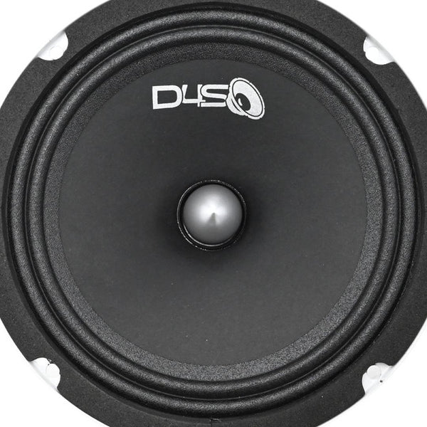 Down4Sound SFX65-4P 6.5" 200W RMS Midrange Speakers w/ Bullet 4-Ohm (Pair)