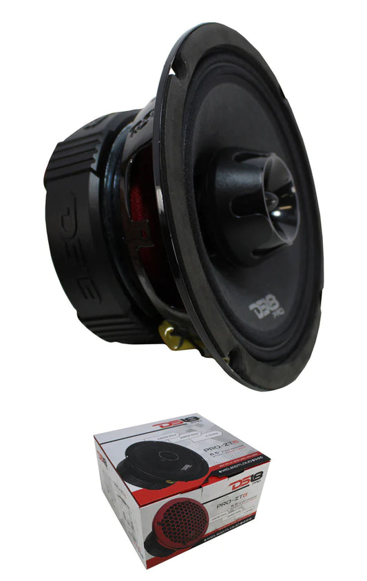 DS18 6.5" Motorcycle Midrange Loudspeaker w/ Built-in Tweeter 450W 4 Ohm PRO-ZT6