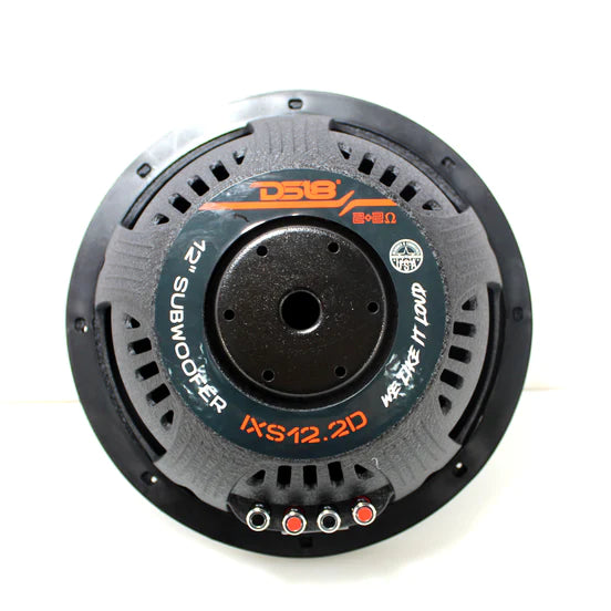 DS18 12" Car Shallow Subwoofer 1600 Watts Dual 2 Ohm IXS12.2D