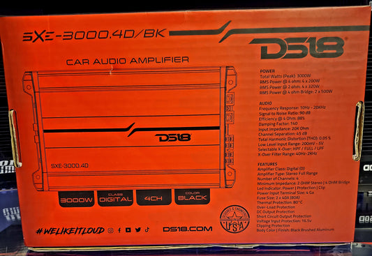 DS18 SXE-3000.4/BK